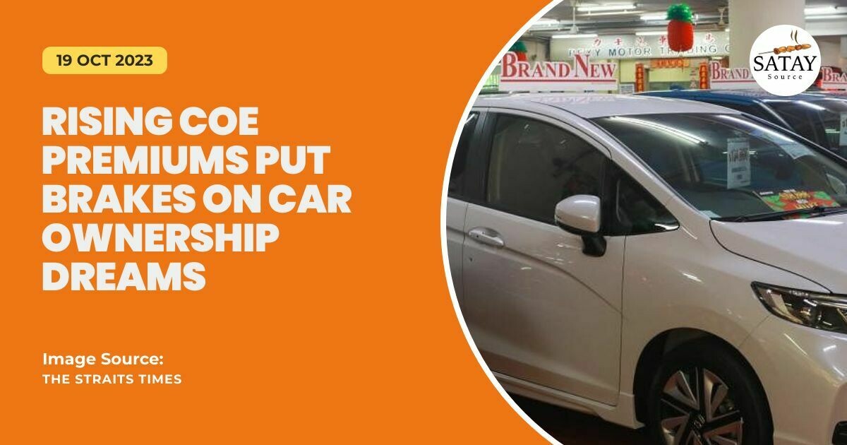 Rising COE Premiums Put Brakes on Car Ownership Dreams