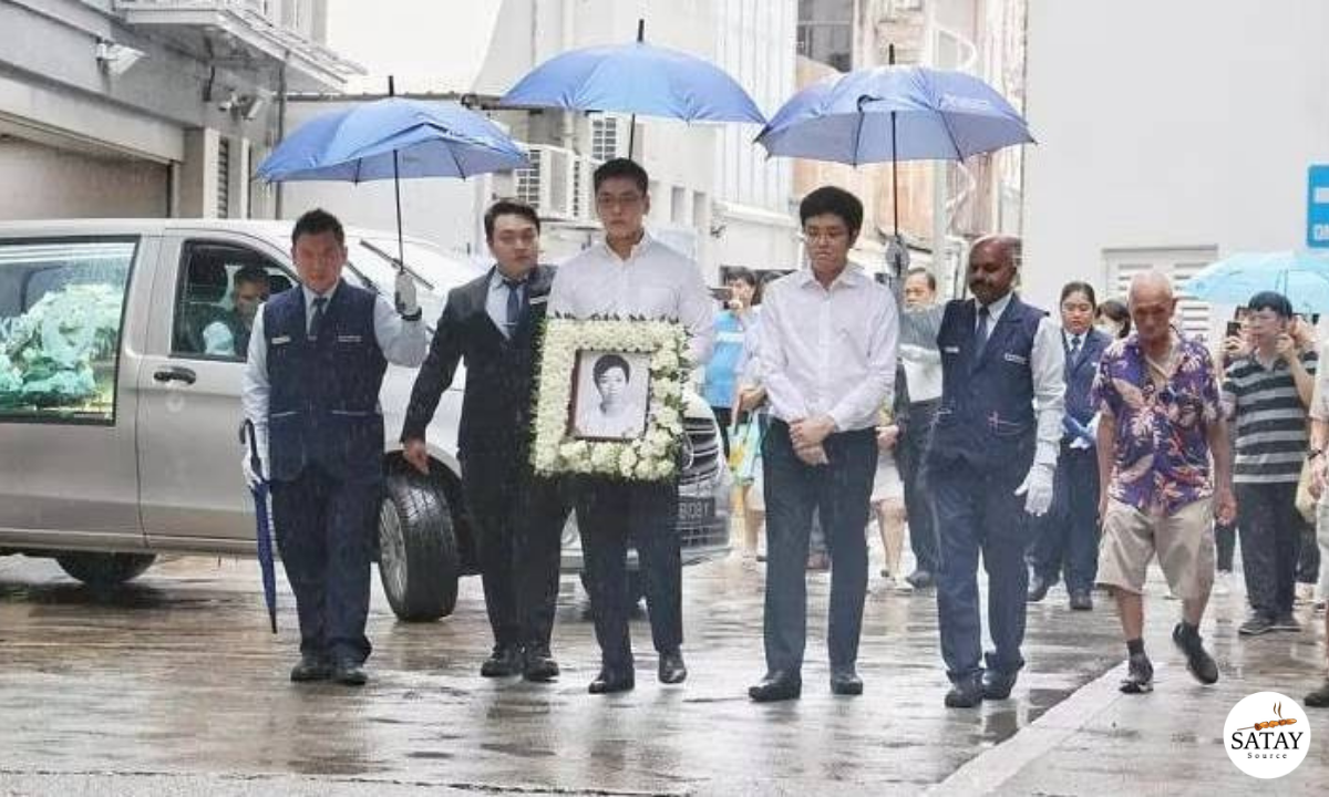 Lee Hsien Yang's Sons Lead Final Send-Off for Lee Wei Ling
