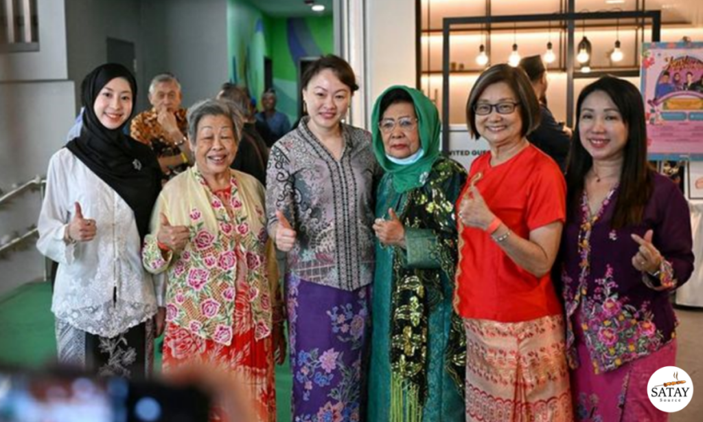 PAP new face Diana Pang (third from left) was spotted at the event held at Wisma Geylang Serai on April 13.
