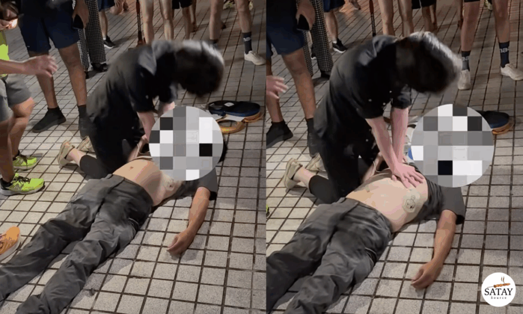 Man collapses at Jurong Lake Gardens, two passers-by take turns to perform CPR