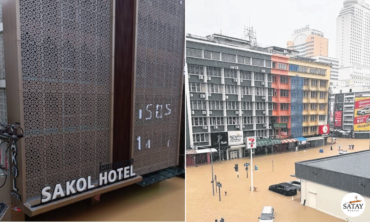 About 80 People Trapped in Hat Yai Hotel as Floodwaters Rise