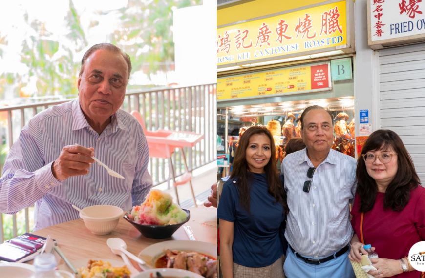 US Ambassador Anjani Sinha Tries Chicken Rice and Ice Kacang at First Hawker Visit in Singapore