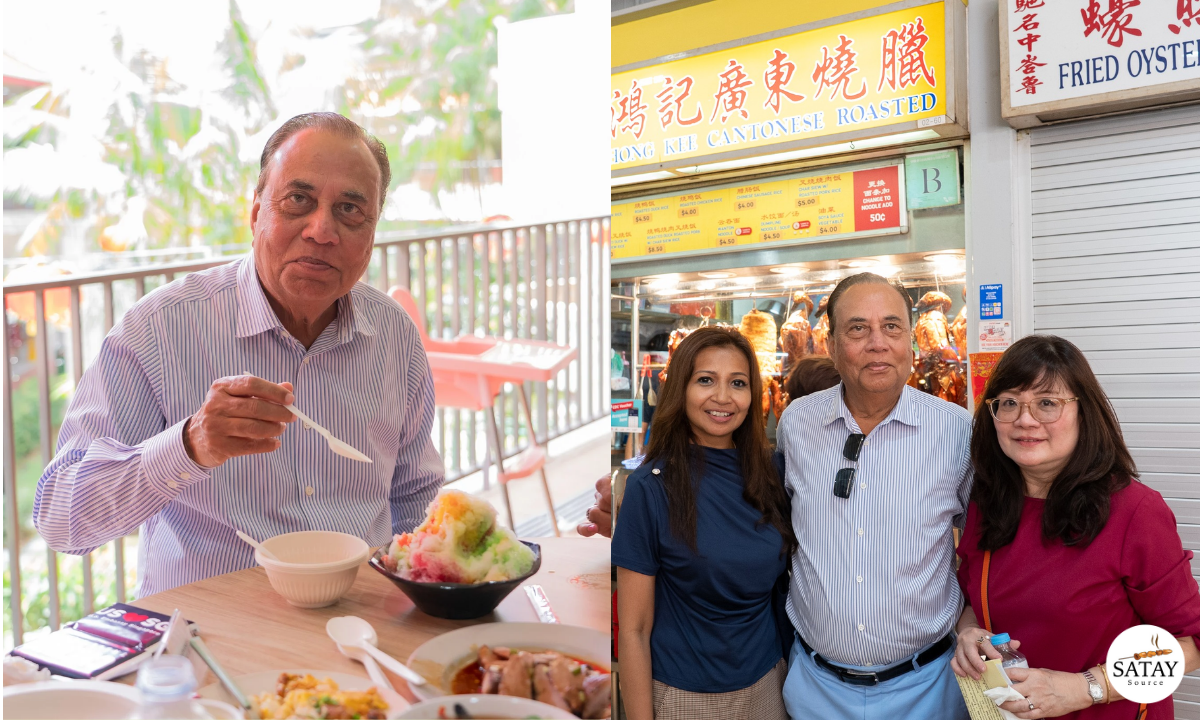 US Ambassador Anjani Sinha Tries Chicken Rice and Ice Kacang at First Hawker Visit in Singapore