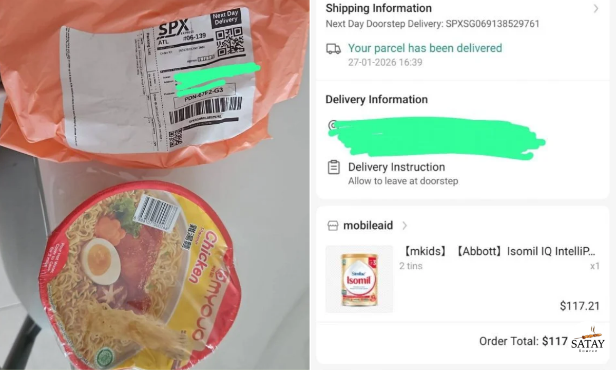 Parents Pay S$117 for Baby Formula Online but Receive Instant Noodles Instead