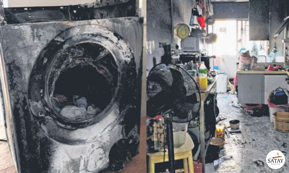 Washing Machine Fire in Tampines Flat Triggers Smoke and Reported Explosions